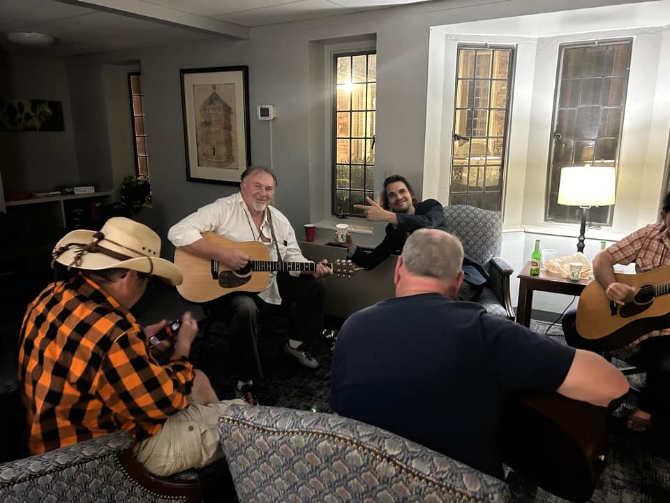 Nashville Songwriter Camp guitar circle with Wayne Howe